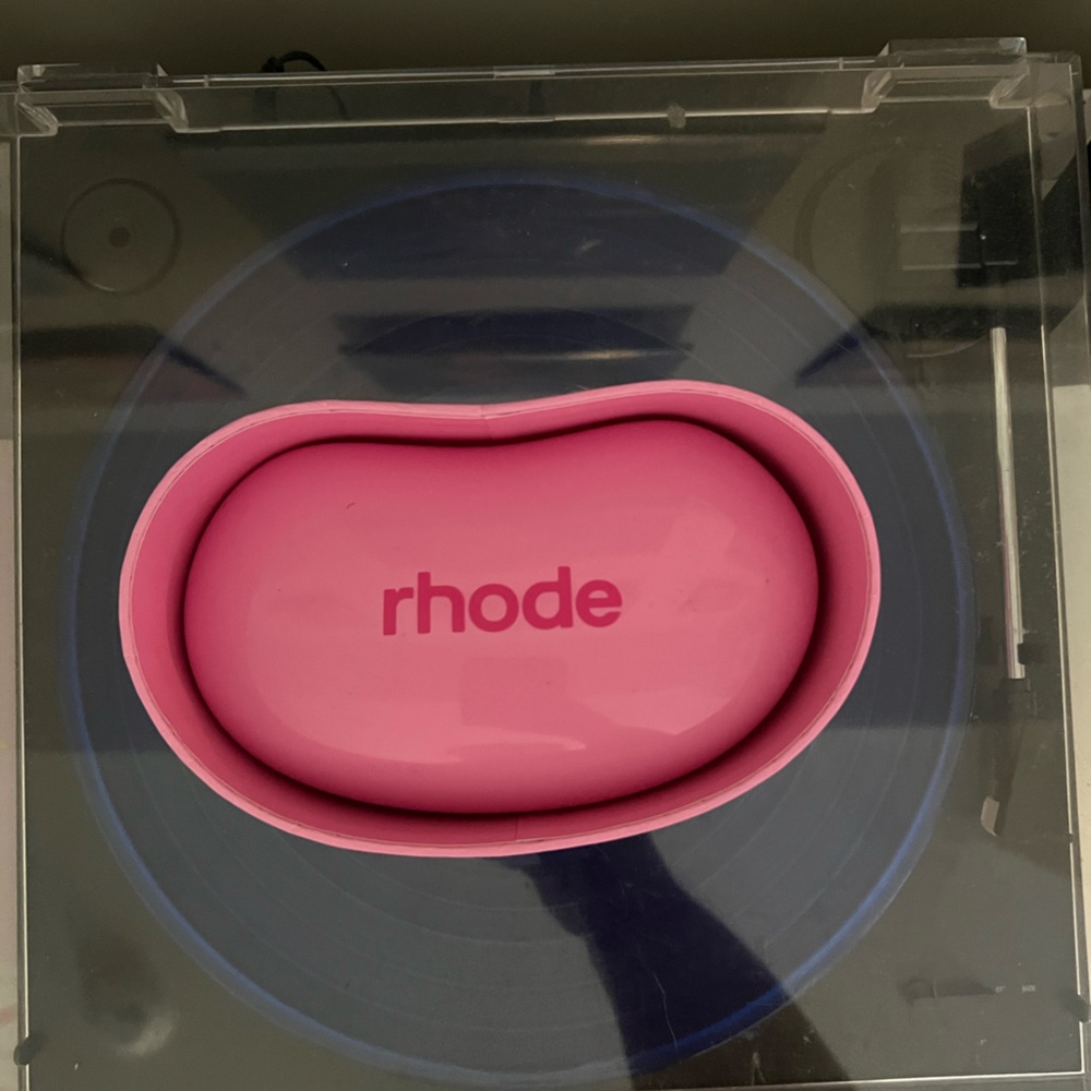 RHODE Pink Silicone Pouch